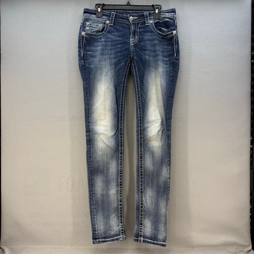 Miss Me Blue Skinny Jeans